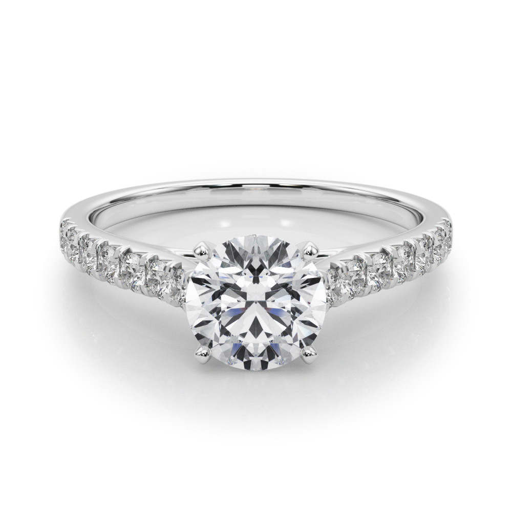 Round Lab Grown Diamond Engagement Rings