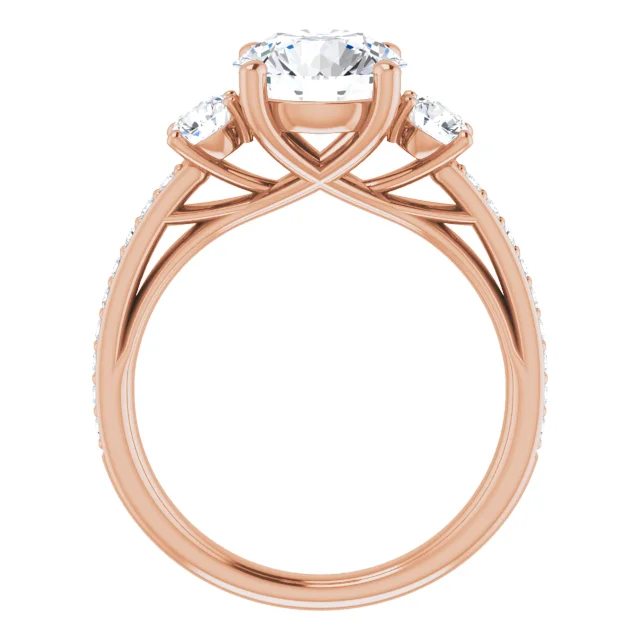 2.50 ct. Three-Stone GIA Lab-Grown Diamond Engagement Ring