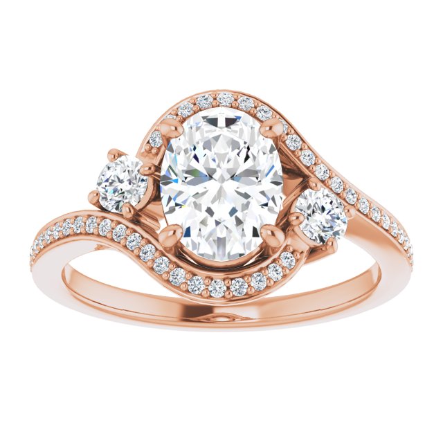 Rose Gold-Oval