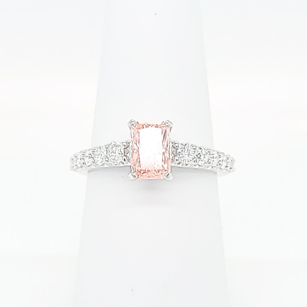 Radiant Pink Diamond Ring
