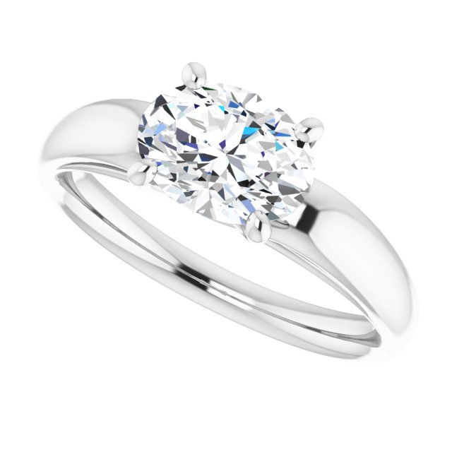 White Gold-Oval