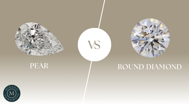 Pear vs Round Diamond: Shape, Size, Sparkle & Cost