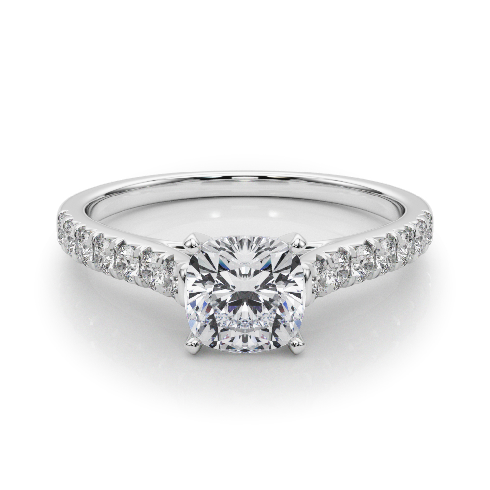 Cushion Lab Grown Diamond Engagement Rings