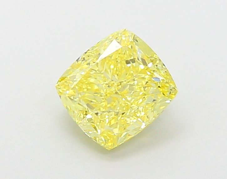 1.35 ct. Fancy Vivid Yellow/VS1 Cushion Lab Grown Diamond prod_f0602813aa2f4e79bdd356c83aca1f2a