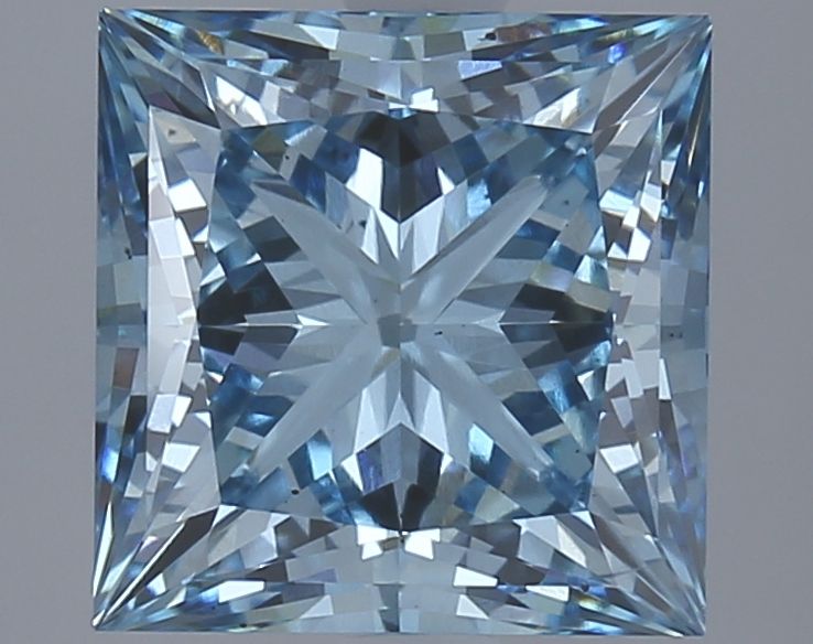 3.89 ct. Fancy Vivid Blue/VS2 Princess Lab Grown Diamond prod_68f826a816de404b83d0055eca0f610c