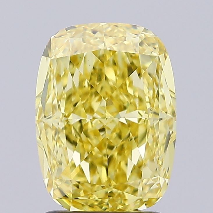 2.26 ct. Fancy Vivid Yellow/VVS2 Cushion Lab Grown Diamond prod_f2cf3cf33bb442cfb9c273c10e64f39b