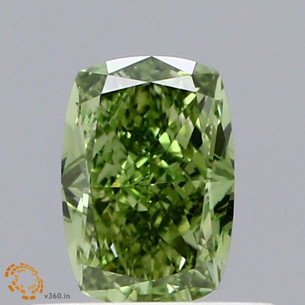 0.53 ct. Fancy Vivid Green/VVS2 Cushion Lab Grown Diamond prod_d85300e3dd084ee38fb1f35979c4fed8