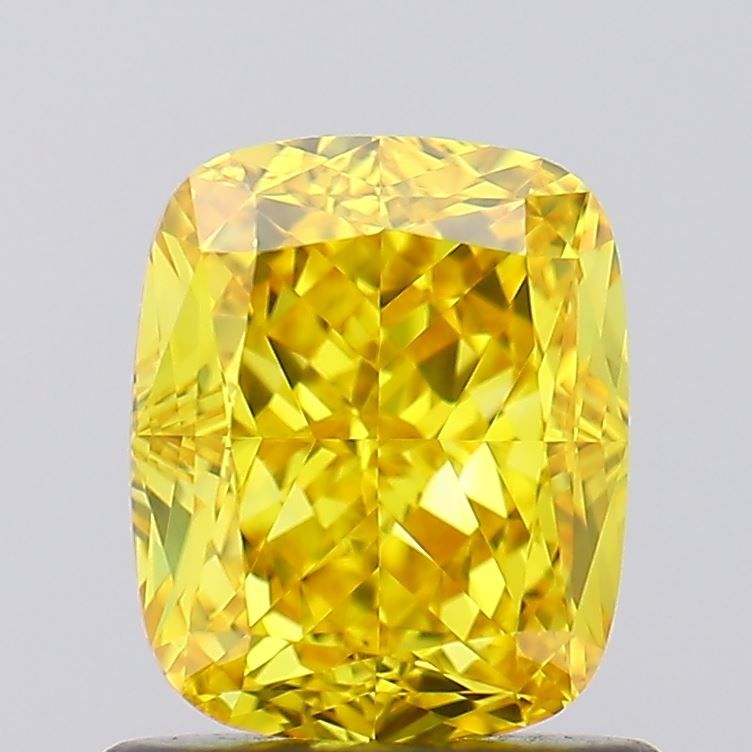 1.19 ct. Fancy Vivid Yellow/VVS2 Cushion Lab Grown Diamond prod_f50e62b5da07420dabd30bdce8cf8e95