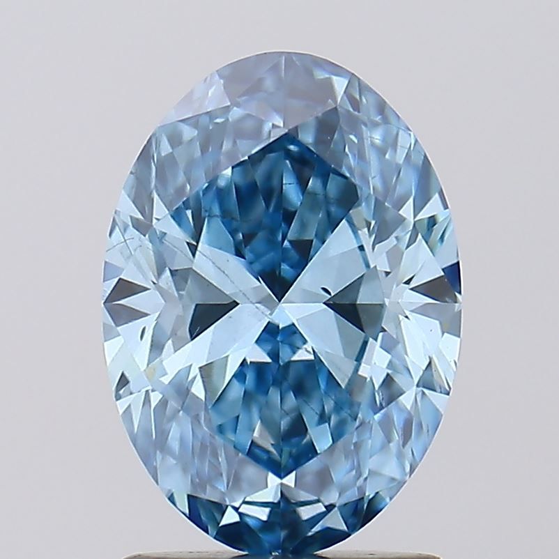 1.50 ct. Fancy Vivid Blue/SI1 Oval Lab Grown Diamond prod_eef9e00d7af84fd1916ea95e076a8a80