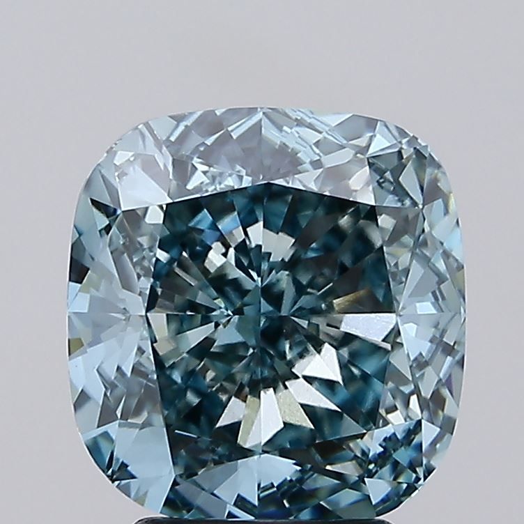 4.01 ct. Fancy Vivid Greenish Blue/VS1 Cushion Lab Grown Diamond prod_f04b13cf63094afba34942e44599e7e6