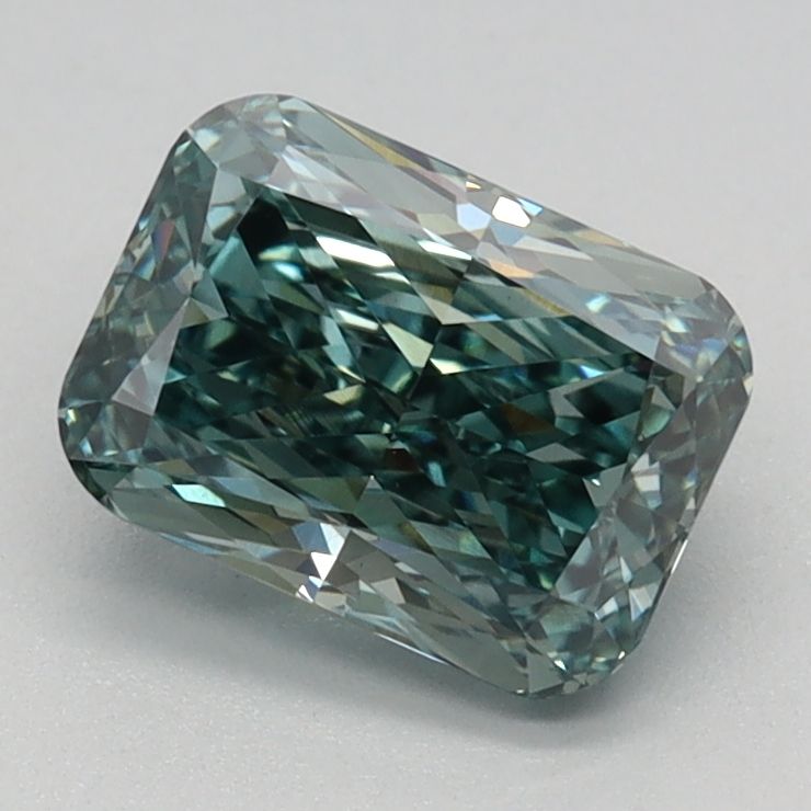 1.11 ct. Fancy Vivid Green/VS1 Cushion Lab Grown Diamond prod_fceb43673727444b8a1eb9f2d2f3fd2c