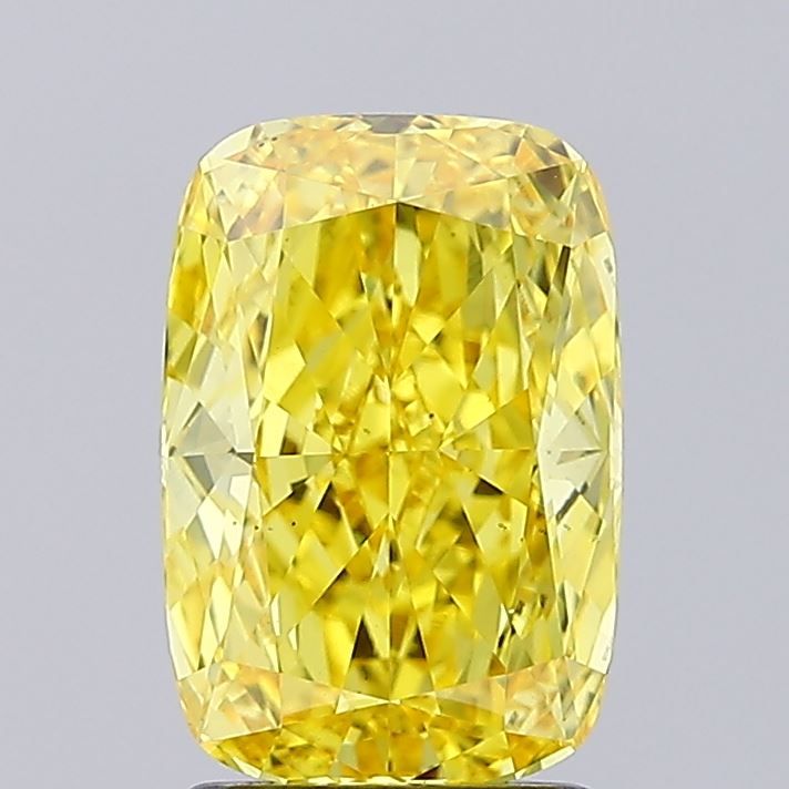 2.22 ct. Fancy Vivid Yellow/VS1 Cushion Lab Grown Diamond prod_f557e70ec8ce44c7885414aad267d138