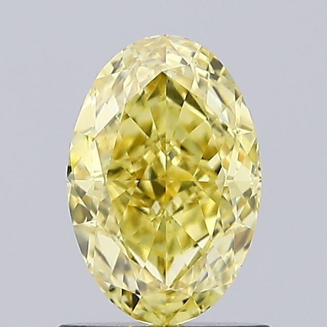 0.92 ct. Fancy Vivid Yellow/VS1 Oval Lab Grown Diamond prod_f769b867f8d34233888a36c51e6fb46a