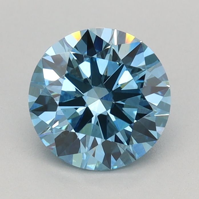 0.78 ct. Fancy Vivid Blue/VS1 Round Lab Grown Diamond prod_eb92b3939dec418497cdb557f85f302a