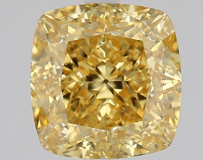 1.59 ct. Fancy Vivid Yellow/VS1 Cushion Lab Grown Diamond prod_e9b6e001c536462fac914376dcdd38a8