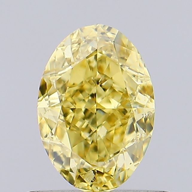 0.72 ct. Fancy Vivid Yellow/SI1 Oval Lab Grown Diamond prod_a5fea06d6e374eb4a767afa363539696