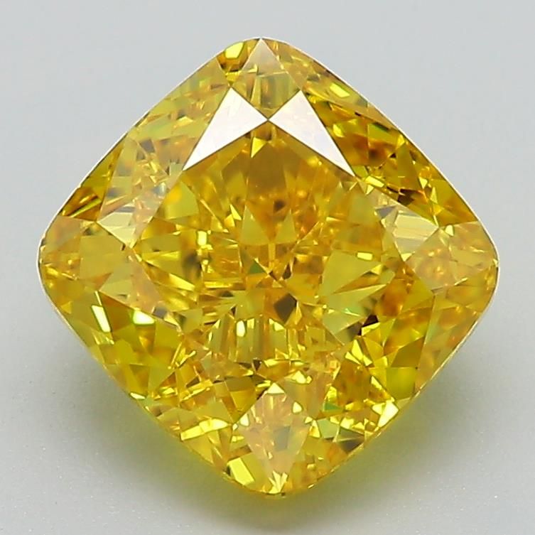 3.00 ct. Fancy Vivid Yellow/VVS2 Cushion Lab Grown Diamond prod_f2687934a2924f16a72e087c0435f5a7