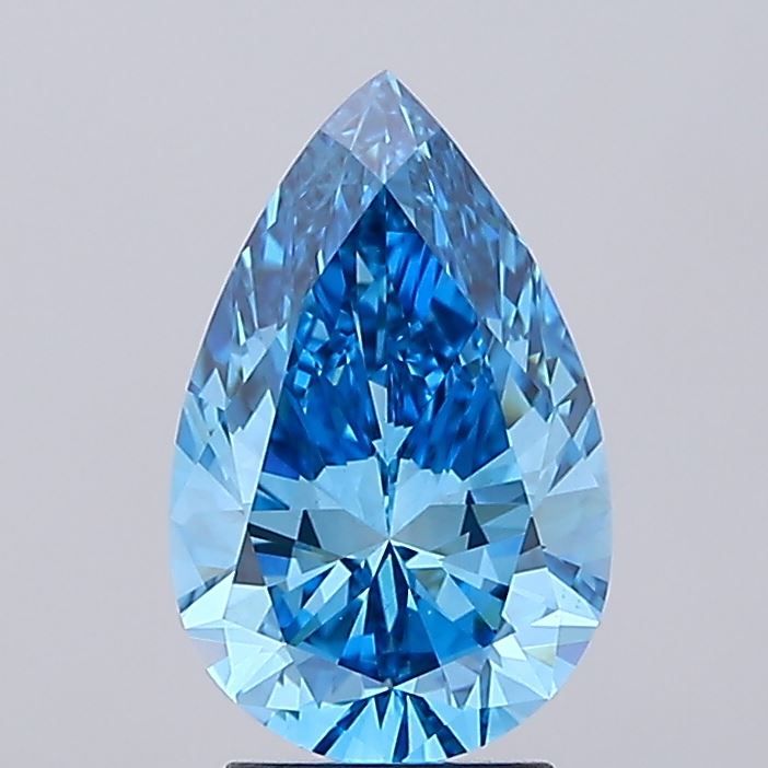 2.98 ct. Fancy Vivid Blue/VS1 Pear Lab Grown Diamond prod_f6f106b423654457b61cbd1d8c6f3e42