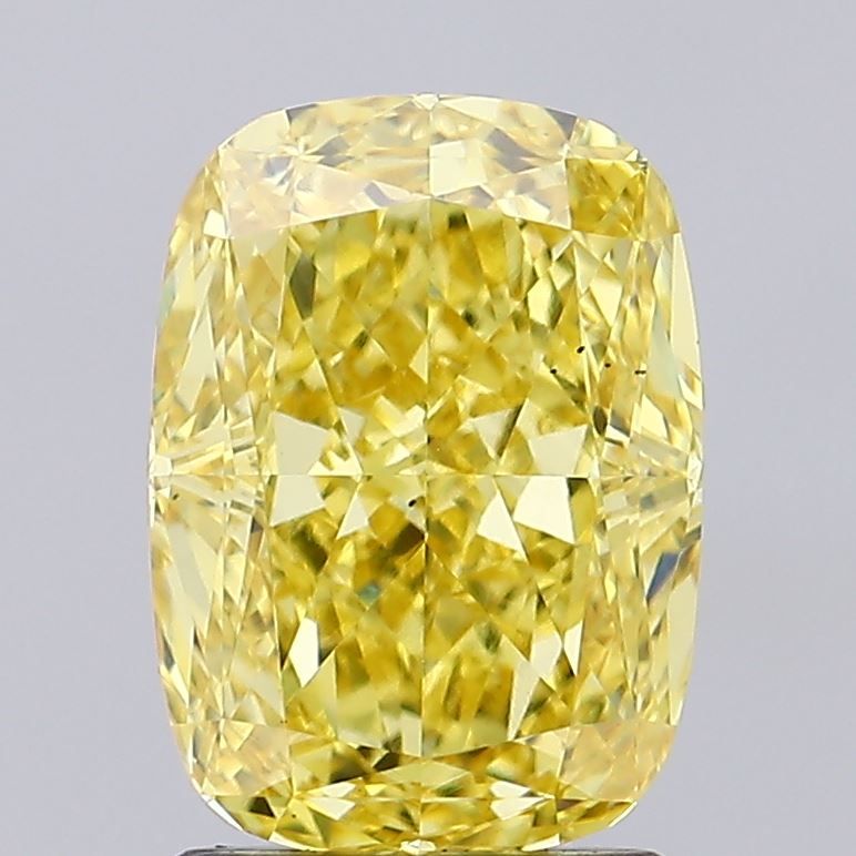 2.16 ct. Fancy Vivid Yellow/VS1 Cushion Lab Grown Diamond prod_f7681d1171944ee0bb23ca90e8d46781