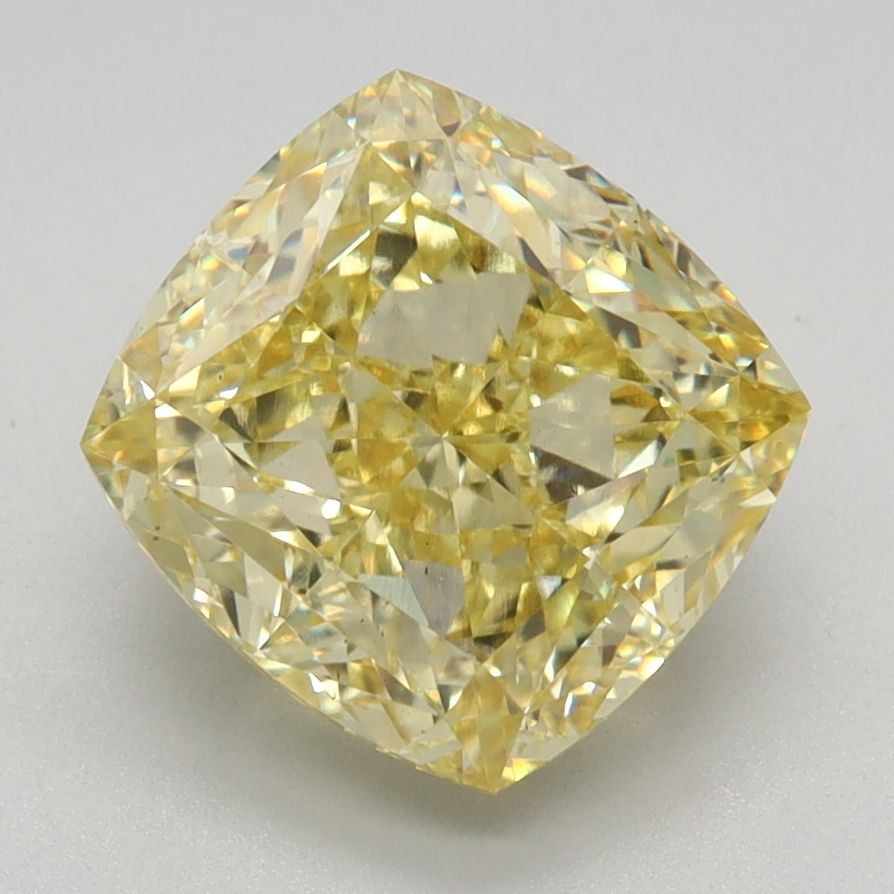 3.07 ct. Fancy Vivid Yellow/VS1 Cushion Lab Grown Diamond prod_7f8a62bd1e8948409bab13f96387e2d2