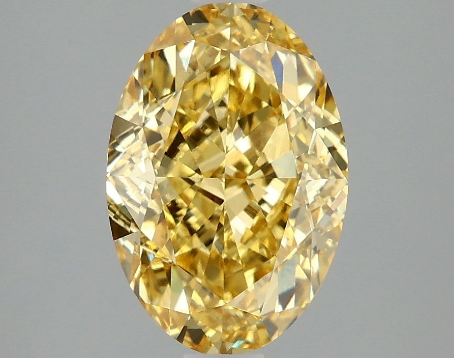 3.09 ct. Fancy Vivid Yellow/VS1 Oval Lab Grown Diamond prod_7f9680bf84524cd7ad3d8f52033ff917