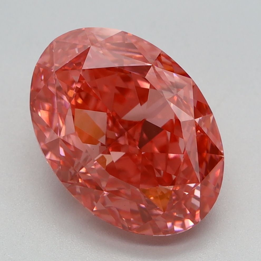 3.22 ct. Fancy Vivid Pink/VVS2 Oval Lab Grown Diamond prod_e9b8f87dd1584da587a5b1eac434a812