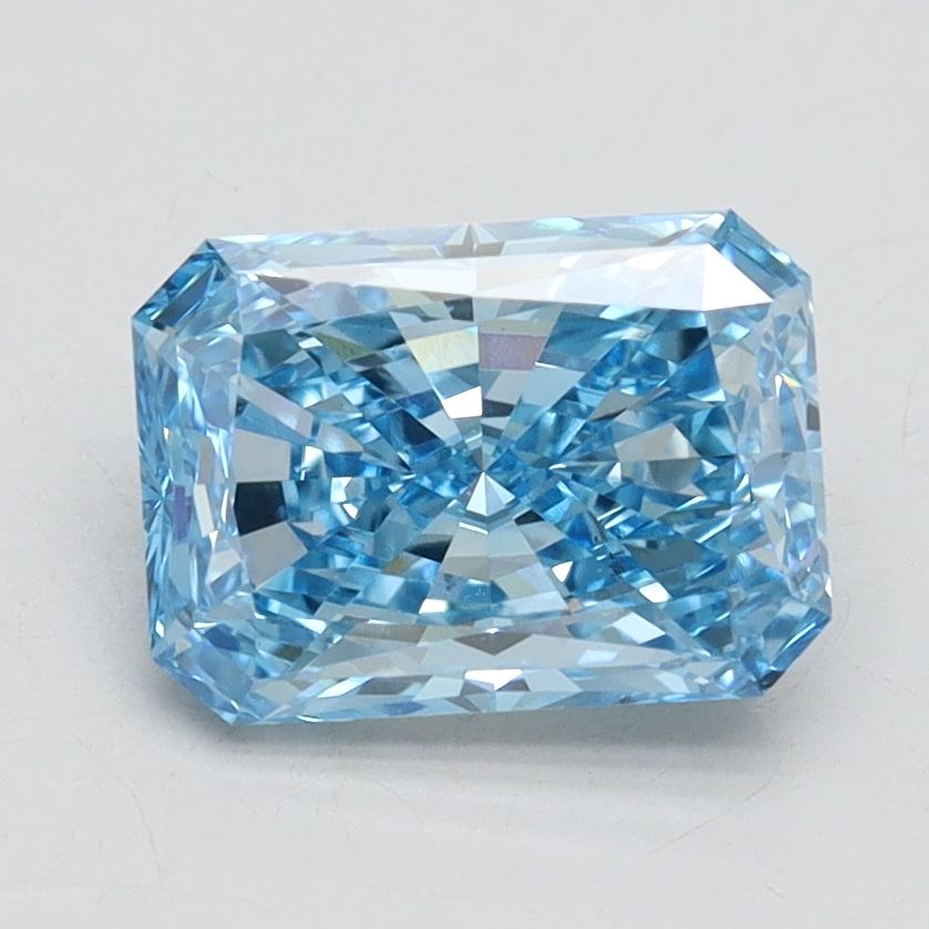 1.63 ct. Fancy Vivid Blue/VS2 Radiant Lab Grown Diamond prod_ed4ee980525d43fabe04382d7a3bf761