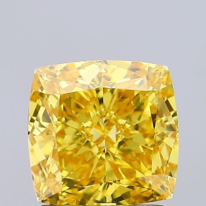 1.63 ct. Fancy Vivid Yellow/VS2 Cushion Lab Grown Diamond prod_572d195faece4b98bf1a7c5d1458a38c