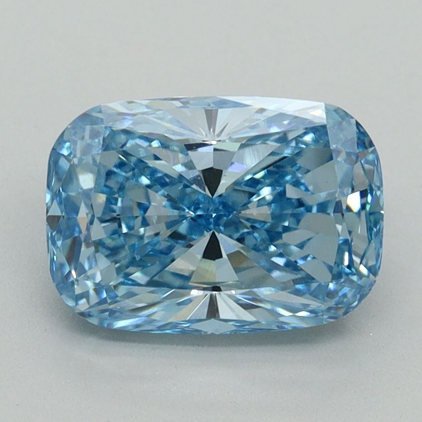 2.10 ct. Fancy Vivid Blue/VVS2 Cushion Lab Grown Diamond prod_83b99af1937f4880bde32ea6160c1a02