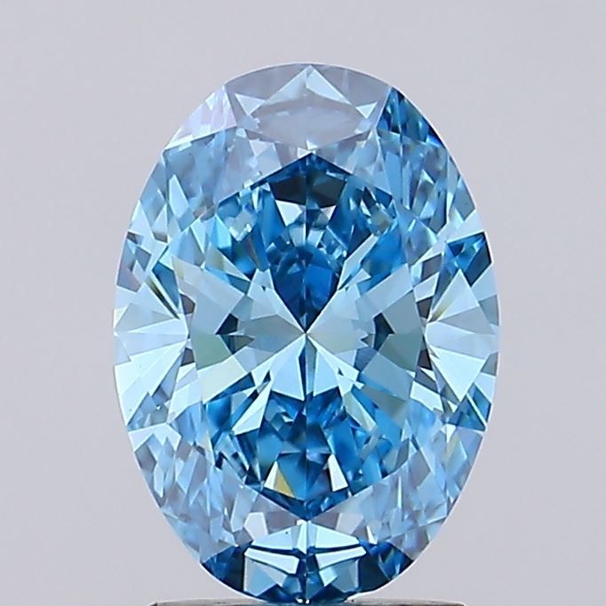 2.00 ct. Fancy Vivid Blue/VS1 Oval Lab Grown Diamond prod_78babac5e80f47ceaf1c753b93a0b2ca