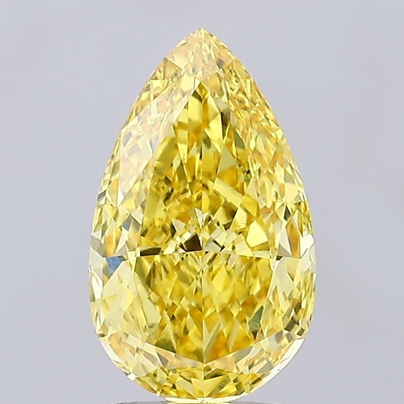 3.03 ct. Fancy Vivid Yellow/VVS2 Pear Lab Grown Diamond prod_f8ce00858d0741e886974bc3b8b8063a