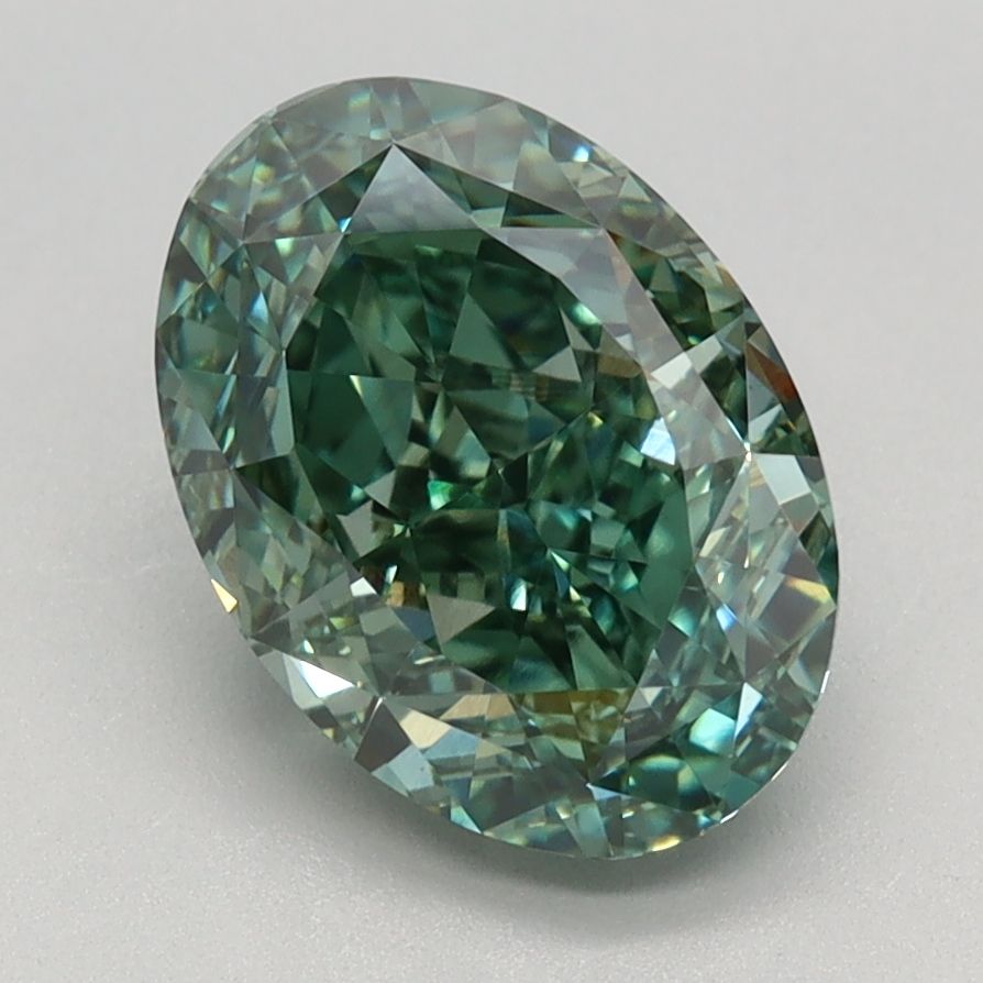 2.60 ct. Fancy Vivid Green/VS1 Oval Lab Grown Diamond prod_f4c7ed8b638e4abdbddc5c6ae2a6cc48