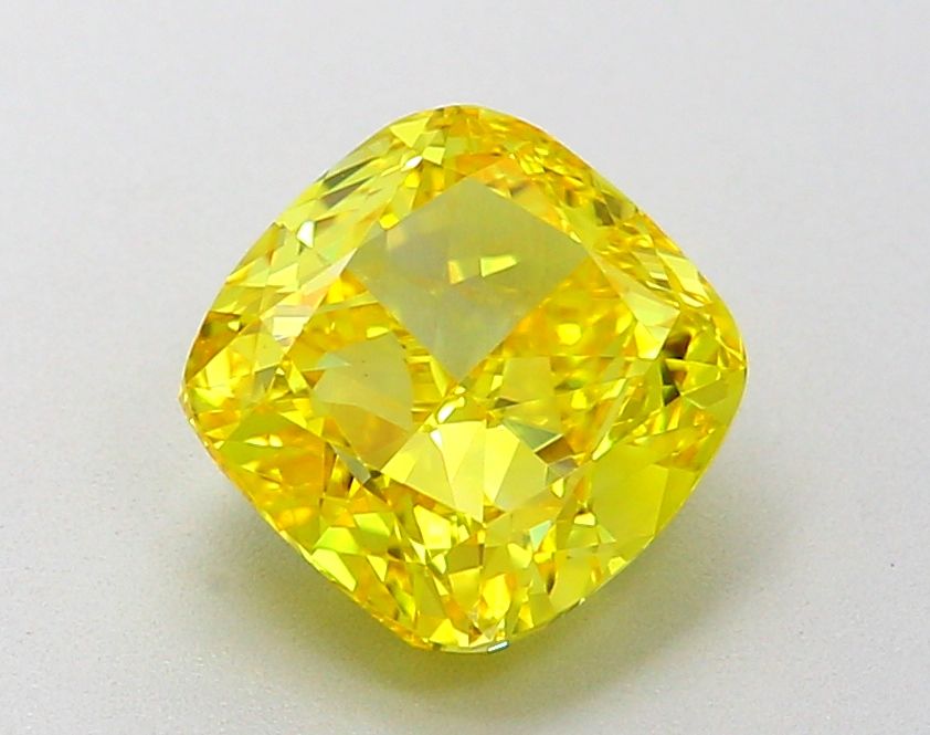 2.07 ct. Fancy Vivid Yellow/VVS2 Cushion Lab Grown Diamond prod_fe90fd4f6635462495f0026d5da33efc