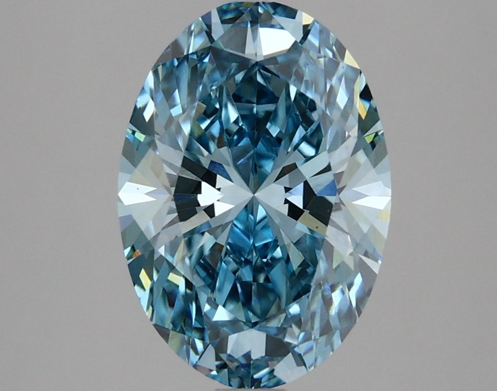 2.82 ct. Fancy Vivid Blue/VS1 Oval Lab Grown Diamond prod_46f26b2bf25d401db893220c00c3bf5d