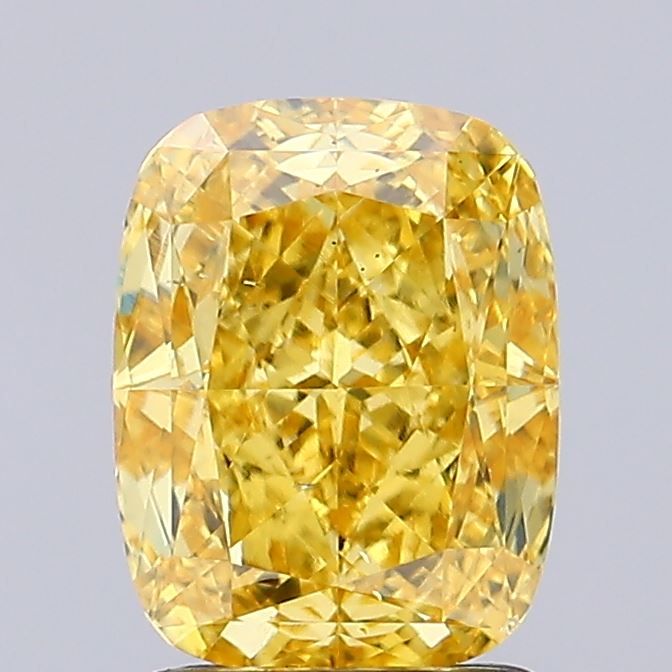 2.05 ct. Fancy Vivid Yellow/VS2 Cushion Lab Grown Diamond prod_c6b814dc033444c995922a9c6e5e4648