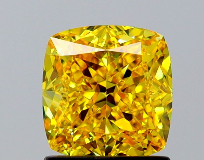 1.46 ct. Fancy Vivid Yellow/VS1 Cushion Lab Grown Diamond prod_7cfbb5dc43ef4a9aaec6ed0c74cfd6ce