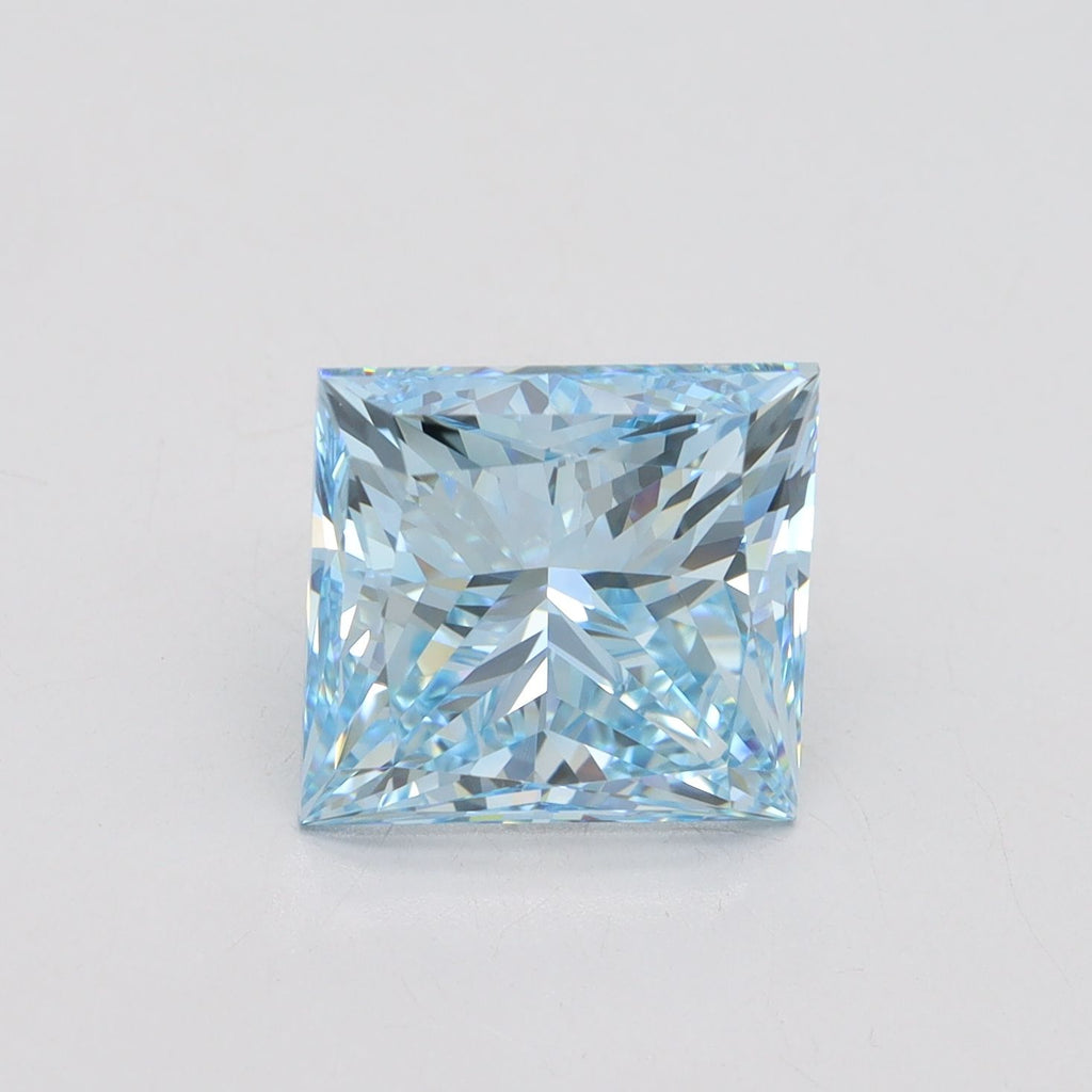 4.71 ct. Fancy Vivid Blue/VS2 Princess Lab Grown Diamond prod_8fea31146a244897a1befe7cad8a8e92