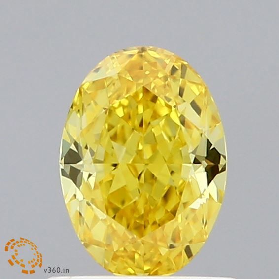 0.94 ct. Fancy Vivid Yellow/VVS2 Oval Lab Grown Diamond prod_ec0b8c549a08448bbab0e5f96b62ee84