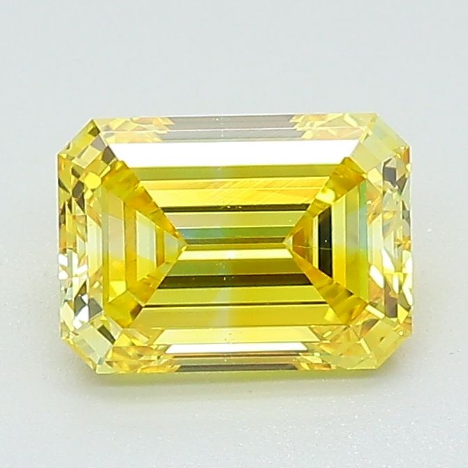 1.26 ct. Fancy Vivid Yellow/SI1 Emerald Lab Grown Diamond prod_f91555cc2c5549baa402531f9a3cff0d