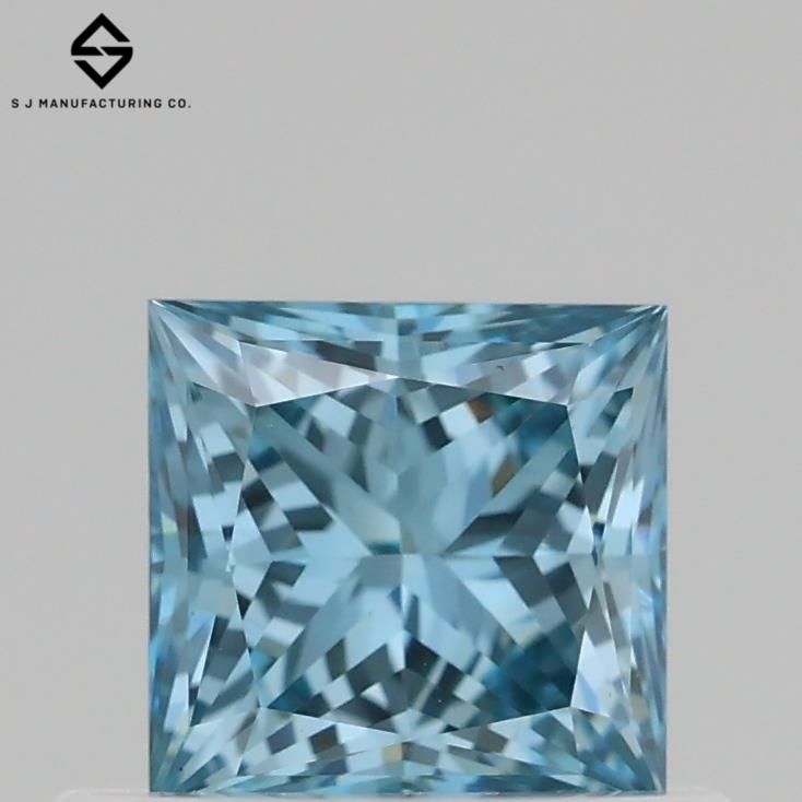 0.54 ct. Fancy Blue/VS1 Princess Lab Grown Diamond prod_fdf93cf925d84480b19094f5bb4b46c7