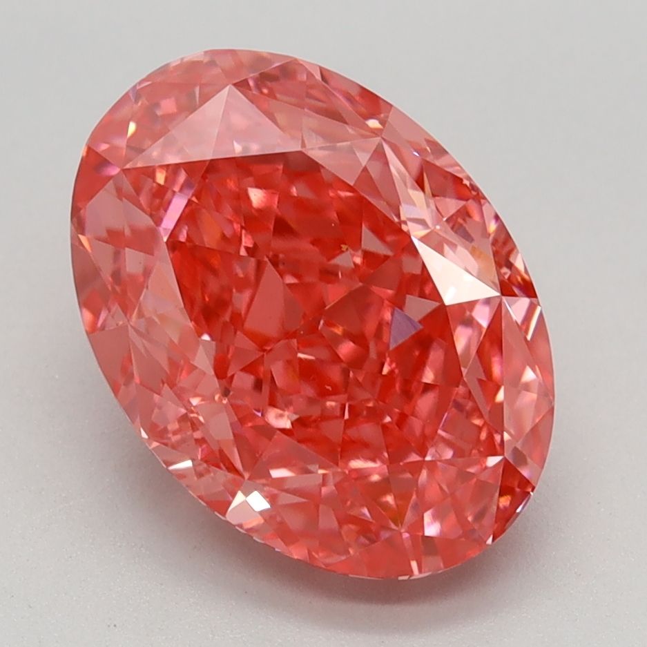 3.37 ct. Fancy Vivid Pink/VS1 Oval Lab Grown Diamond prod_e598d74f8a744aefa4b9b53ab6727f4e