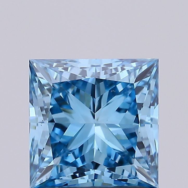 1.51 ct. Fancy Vivid Blue/VS2 Princess Lab Grown Diamond prod_ea00703bb01f4ee4860057759a6a20a2