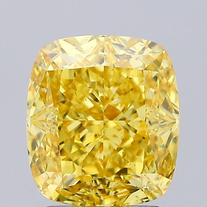 2.70 ct. Fancy Vivid Yellow/VS1 Cushion Lab Grown Diamond prod_fb52a1f2eb47409cad70dd6778553d0e