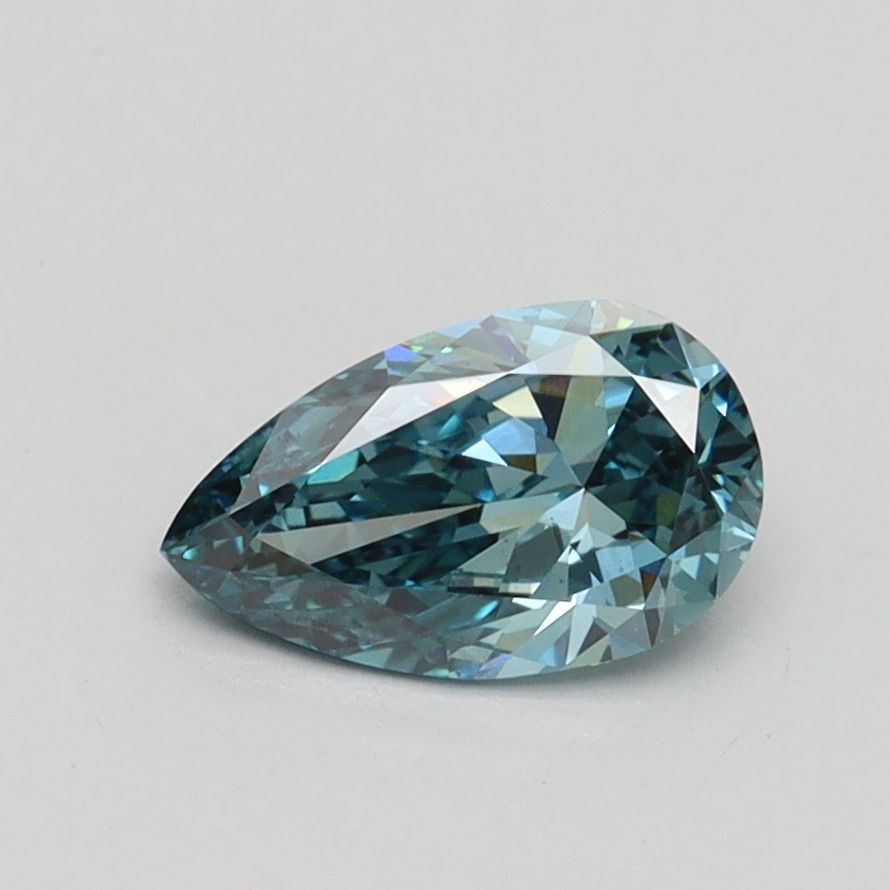 0.71 ct. Fancy Vivid Greenish Blue/VS1 Pear Lab Grown Diamond prod_f357a8e3765f40cfa3abd3ff299a3a0e