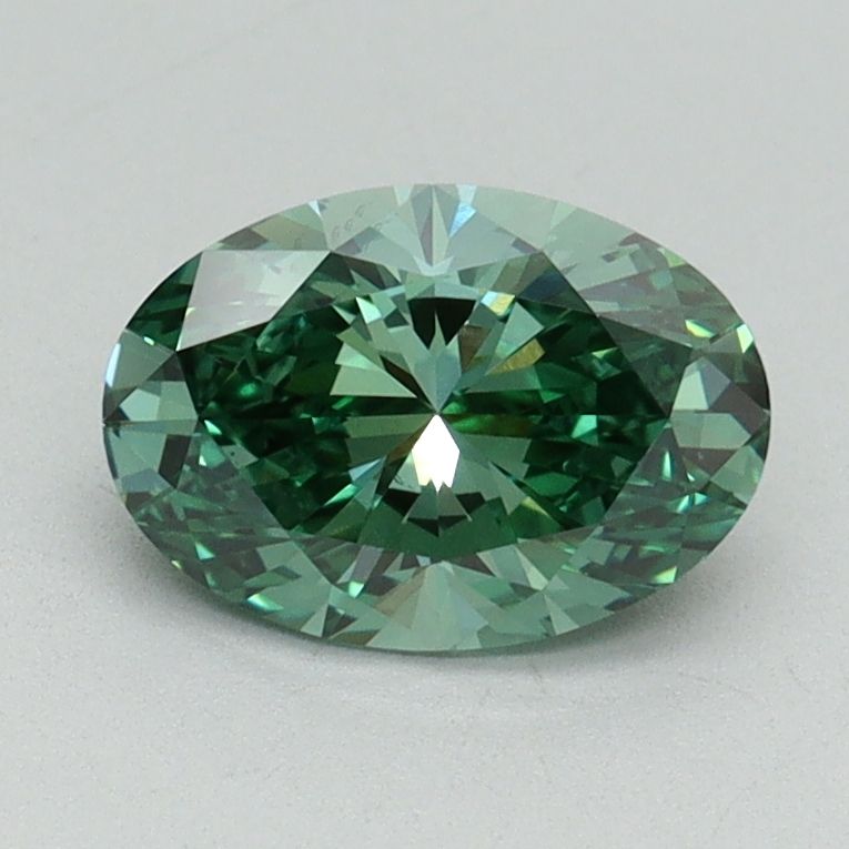 1.04 ct. Fancy Vivid Green/VVS2 Oval Lab Grown Diamond prod_77e8dac2ddb841b692320a93e04d3622