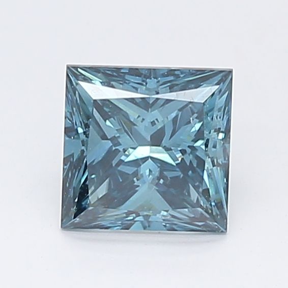 0.91 ct. Fancy Deep Greenish Blue/SI1 Princess Lab Grown Diamond prod_ebcfa1d6630147578f4b943ec0a70663