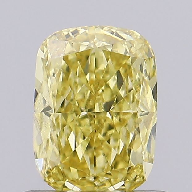 0.60 ct. Fancy Vivid Yellow/VS1 Cushion Lab Grown Diamond prod_9dc0690e209941eaab3dbb3126c73390