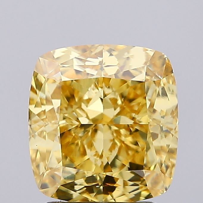 2.66 ct. Fancy Vivid Yellow/VS1 Cushion Lab Grown Diamond prod_76484eff77b84b718305b6d0c88a3821