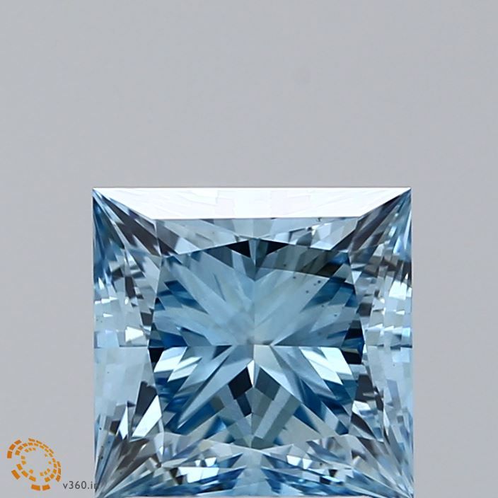 2.60 ct. Fancy Vivid Blue/VS2 Princess Lab Grown Diamond prod_85a5335eb55441b4b006735e82ee9889