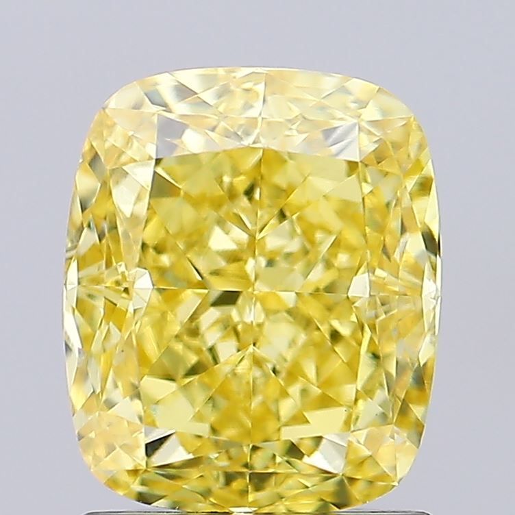 1.51 ct. Fancy Vivid Yellow/VS1 Cushion Lab Grown Diamond prod_d3b8e1bfcea4463bbe1a05a0db64398b